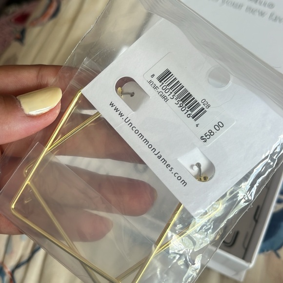 Uncommon James Large Square Hoops NWT - Picture 2 of 3